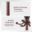 Wooden Coat Rack Stand 12 Hooks Freestanding Hall Tree Hanger Organiser for Clothes Hat Jacket Umbrella Walnut Brown