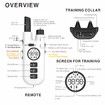 Dog Training Collar with Remote Beep Shock Waterproof 3 Modes Auto Bark Control for Small to Large Dogs