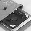 Desktop Stand, Adjustable Stand with 360 Rotating Base for All 10-16 inch laptops (Black)