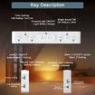 Alarm Clock for bedrooms Loud Bedside Digital Clock with 8 LED Night Lights Dual Alarm Weekday/Weekend Mode