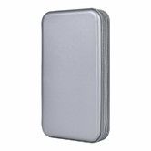 CD Holder,80 Capacity CD/DVD Case Holder Portable Wallet Storage Organizer Hard Plastic Protective Storage Holder for Car Travel (80 Capacity,Grey)