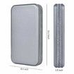 CD Holder,80 Capacity CD/DVD Case Holder Portable Wallet Storage Organizer Hard Plastic Protective Storage Holder for Car Travel (80 Capacity,Grey)