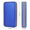 CD Holder,80 Capacity CD/DVD Case Holder Portable Wallet Storage Organizer Hard Plastic Protective Storage Holder for Car Travel (80 Capacity,Blue)