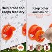 Chicken Feeder No Waste Automatic Poultry Feeder Ports Kit Chicken Feeders and Waterer Set-14 Pack
