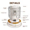 2in1 Kerosene Heater Stove Portable Indoor Outdoor Space Radiant Kerosine Oil Burner Auto Ignition Anti Tipping 22300BTU