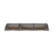 Window Door Awning Outdoor Patio Canopy Deck Balcony Porch House Cover Sun Shade Rain Snow UV Shield Polycarbonate Brown 1.5x3m