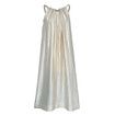 Loose-fitting Off-shoulder Sleeveless Maxi Dress with Halter Neck Tie Straps.