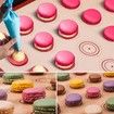 Macaron Mat Kit(14pcs set) 2 macaron mats,6 Piping Tip,1 small converter, 2 laminating bags, 2 ties, 1 pat ring