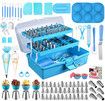 236pcs Baking Accessories with Storage Case Cupcake Cookie Frosting Fondant Bakery Set for Adults Beginners or Professional