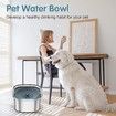 3L Dog Water Bowl 101oz Stainless Steel Dog Bowl No Spill Large Capacity Dog Food Water Bowl Slow Water Feeder,Spill Proof Pet Water Dispenser Vehicle Carried Travel Water Bowl