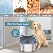 3L Dog Water Bowl 101oz Stainless Steel Dog Bowl No Spill Large Capacity Dog Food Water Bowl Slow Water Feeder,Spill Proof Pet Water Dispenser Vehicle Carried Travel Water Bowl