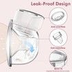 Hands Free Wearable Breast Pump,Low Noise Breast Pumps of Longer Battery Life&LED Display,Portable Electric Breast Pump with 3 Modes & 9 Levels (1 Pack)