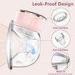 Hands Free Wearable Breast Pump,Low Noise Breast Pumps of Longer Battery Life&LED Display,Portable Electric Breast Pump with 3 Modes & 9 Levels (1 Pack)