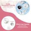 Wearable Breast Pump, Electric Breast Pump, Hands Free & Low Noise Portable Breast Pump with 3 Modes, 9 Levels (1 Pack)