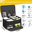 2 Layer Golf Trunk Organizer,Waterproof Car Golf Locker with Separate Ventilated Compartment for 2 Pair Shoes,Durable Golf Trunk Storage,Golf Gifts (Black)
