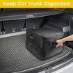 2 Layer Golf Trunk Organizer,Waterproof Car Golf Locker with Separate Ventilated Compartment for 2 Pair Shoes,Durable Golf Trunk Storage,Golf Gifts (Black)