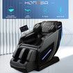 HOMASA 4D Massage Chair Zero Gravity Full Body Shiatsu Electric Recliner Heated Foot Massager Airbag Bluetooth Speaker Grey