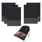 Portable travel shoe bag,Space-saving dust-proof storage bag（5 pack,13 x 17.32 inch）