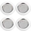 Kitchen Sink Strainer Stainless Steel, Kitchen Sink Drain Strainer, Sink Strainers with Large Wide Rim 4.5" Diameter for Kitchen Sinks (4 PCS)