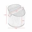4.5 inch Espresso Knock Box Stainless Steel Coffee Grounds Knock Box With Removable Knock Bar Non-Slip Rubber Base-Silver
