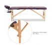 Foldable 3-Section Massage Table with Carry Bag-Violet