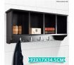 4-Compartment Coat Rack Cabinet