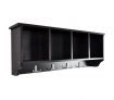 4-Compartment Coat Rack Cabinet