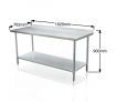 Kitchen Prep Table Cater Work Bench Table Stainless Steel W/Adjustable Feet 1829mmx760mm