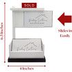 Sold Sign Real Estate Business Card Holder for Realtor, Holds 3.5 x 2 inch Cards for Business