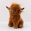 Brown Highland Cow , Realistic Soft Cuddly Farm Toy, Naturli Eco-Friendly Plush, 25CM