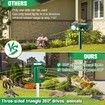 Solar Ultrasonic Animal Repeller, 360 Degree Ultrasonic Repellent Outdoor