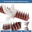 12PCS Defender Spikes, Cat and Bird Deterrent, Outdoor Pest Defender to Keep Off Pigeon, Squirrel