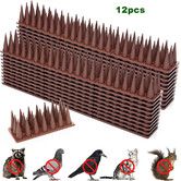 12PCS Defender Spikes, Cat and Bird Deterrent, Outdoor Pest Defender to Keep Off Pigeon, Squirrel