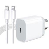 iPhone Fast Charger,20W USB C Power Delivery Wall Charger Plug with 6ft Type C to Lightning Cable Quick Charging Data Sync Cord for iPhone iPad