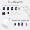 iPhone Fast Charger,20W USB C Power Delivery Wall Charger Plug with 6ft Type C to Lightning Cable Quick Charging Data Sync Cord for iPhone iPad