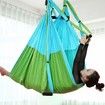 Aerial Yoga Swing Set Ultra Strong Antigravity Yoga Flying Sling Inversion Swing Tools with Extension Belt for Air Yoga Inversion Fitness Mixed Green