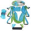 Aerial Yoga Swing Set Ultra Strong Antigravity Yoga Flying Sling Inversion Swing Tools with Extension Belt for Air Yoga Inversion Fitness Mixed Green