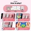 Super Slide Puzzle Games,Original 500+ Challenges Brain Teaser Puzzle,STEM Toys for Kids,Teens,Travel Games Birthday Gifts,Activities for Road Trips & Car Rides (Pink)