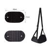 Airplane Footrest, Travel Leg Hammock, Flight Carry-On Foot Rest (Black)