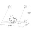 Cat Window Perch Large, Cat Window Hammock Cat Bed Window for Large Cats Sunbathing and Napping