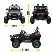 Ride On Off Road Toy for Kids Children Electric with Parental Remote Control MP3 Flashing Lights Dual Openable Door 2.4G