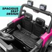 Off Road Ride On Toy Kids Childrens Electric Jeep with Parental Remote Control MP3 Flashing Lights 2.4G Dual Openable Door