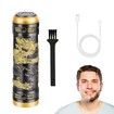 Electric Shavers for Men  Professional Gold Dragon Razor  Mini Razor Beard Trimmer Electric Shavers with Charging Cable For Father