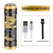 Electric Shavers for Men  Professional Gold Dragon Razor  Mini Razor Beard Trimmer Electric Shavers with Charging Cable For Father