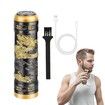 Electric Shavers for Men  Professional Gold Dragon Razor  Mini Razor Beard Trimmer Electric Shavers with Charging Cable For Father