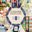 72L Storage Container Box Plastic Large Toy Tool Organiser Stackable Collapsible Clothes Wardrobe Pantry Bin