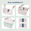 72L Storage Container Box Plastic Large Toy Tool Organiser Stackable Collapsible Clothes Wardrobe Pantry Bin