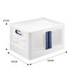 72L Storage Container Box Plastic Large Toy Tool Organiser Stackable Collapsible Clothes Wardrobe Pantry Bin
