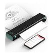 Portable Printer Wireless for Travel,M08F Bluetooth Mobile Portable Printer A4 Support 210 x 297 mm A4 Thermal Paper,Inkless Thermal Compact Printer