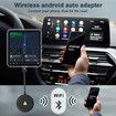 For Android Phone Wireless Auto Car Adapter,Wireless CarPlay Adapter,Plug Play 5GHz WiFi Online Upgrade,Wireless Carplay Dongle